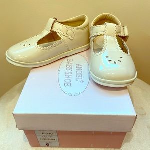 Worn ONCE! Angel Baby Patent Dress Shoes in Almond